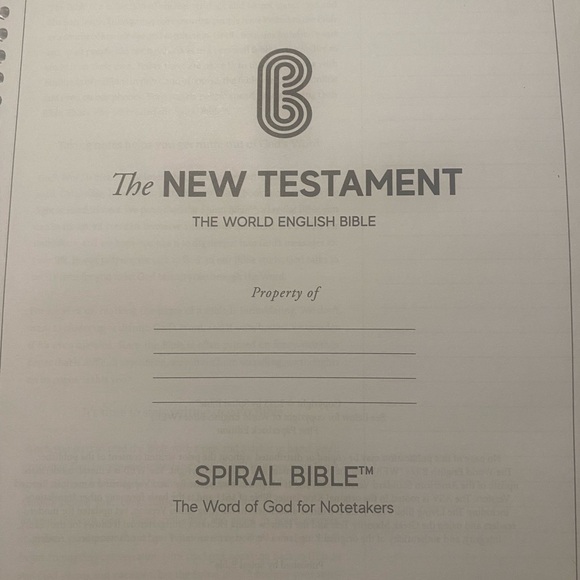 Spiral Bible The New Testament and The Books of Poetry - Picture 5 of 5